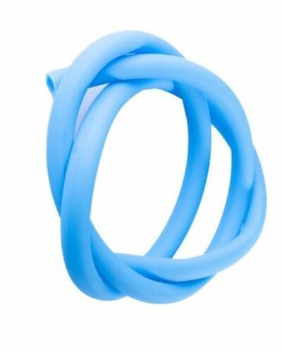 Furtun silicon Mr.Eds Neon Albastru