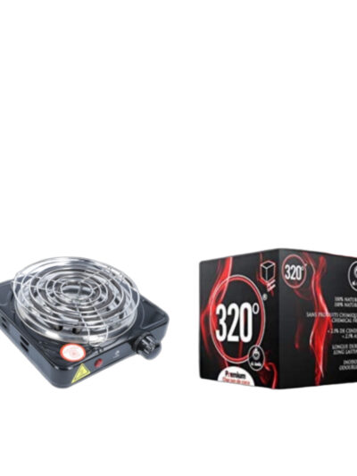 Aprinzător ELBADIA 1000W + Cărbuni 320 Cube