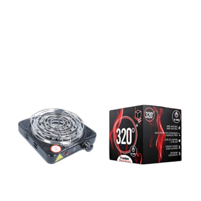 Aprinzător ELBADIA 1000W + Cărbuni 320 Cube