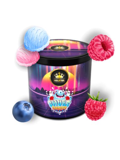 Tutun Narghilea Holster Smurf Daddy 200g - Iaurt, Mure, Fructe de pădure