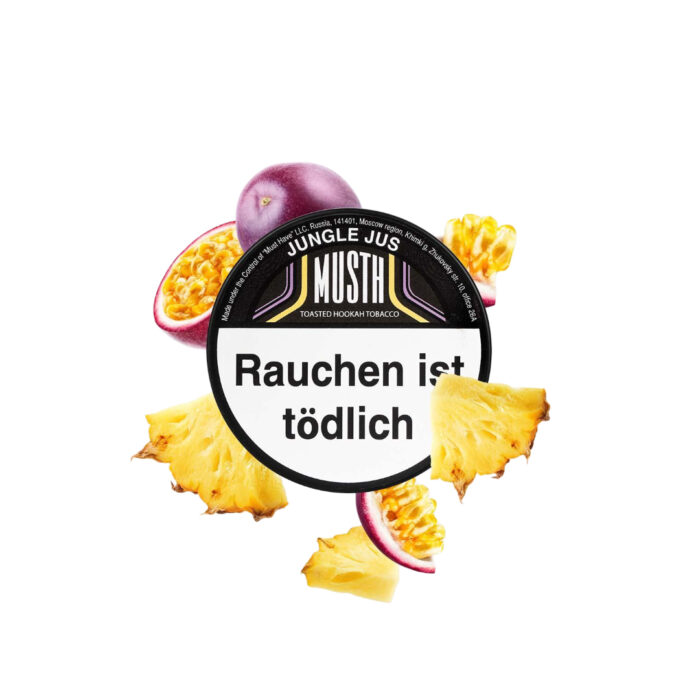 Tutun Narghilea Musth Jungle Jus 125g - Ananas,Fructul Pasiuni